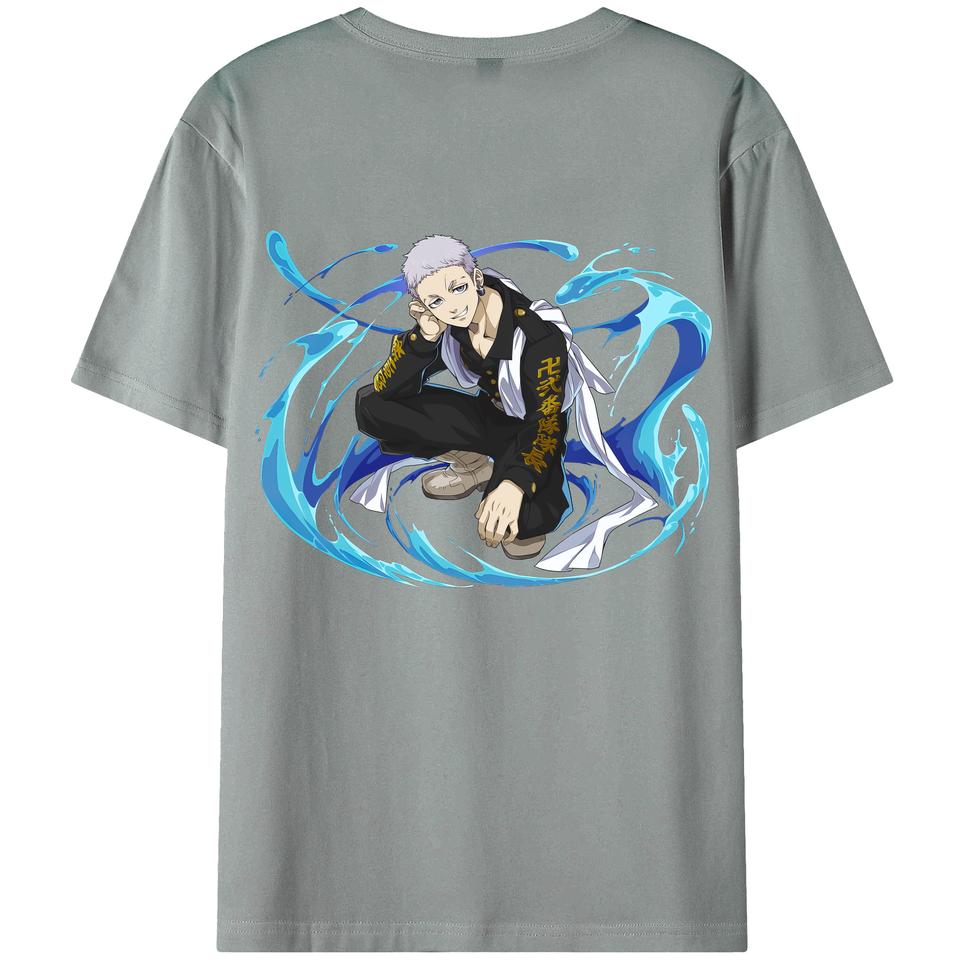 （画像用） 東京リベンジャーズ Tokyo Revengers 綿100％ メンズ半袖Tシャツ（バックプリント） 通気性